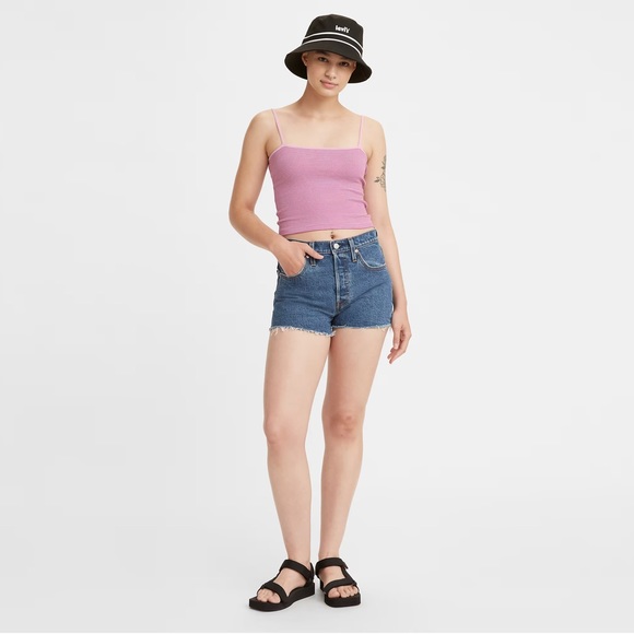 Levi's Pants - Levi’s Women’s Classic Bermuda Cutoff Denim Shorts High Rise Medium Wash Size 32